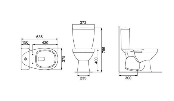 KIT BACIA SANIT C/CX ACOP ONE LORENZETTI - Imagem 2