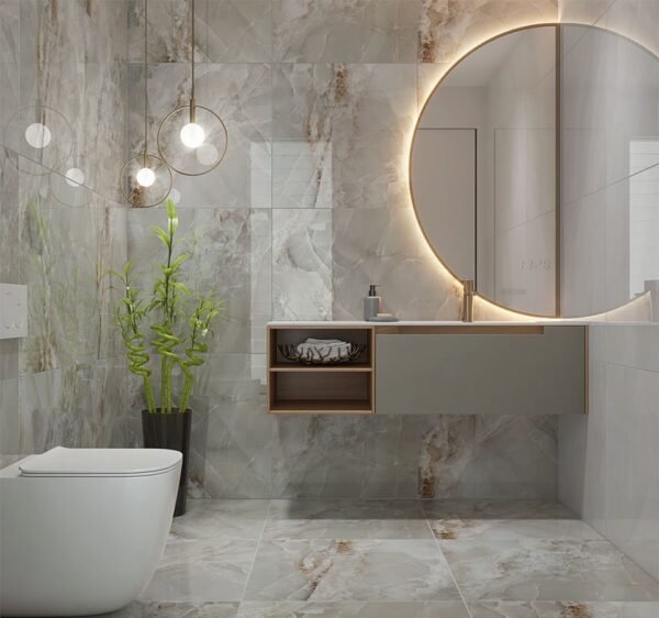 PISO RETIF SIRIUS GRAY POLIDO | 66 x 66 - Imagem 2